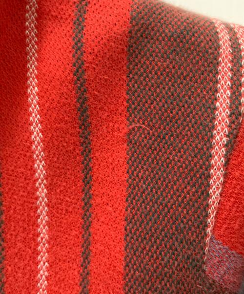 POLO RALPH LAUREN（ポロ・ラルフローレン）POLO RALPH LAUREN (ポロ・ラルフローレン) 【古着】ニットポロシャツ レッド×グリーン サイズ:Mの古着・服飾アイテム