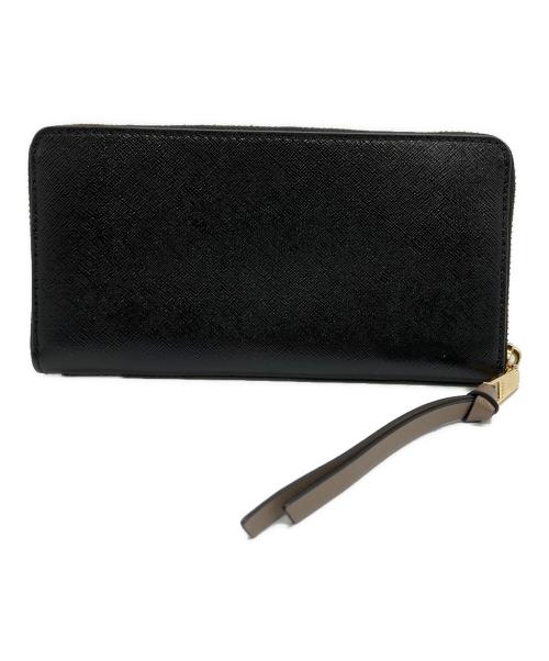 MARC JACOBS（マークジェイコブス）MARC JACOBS (マークジェイコブス) ラウンドファスナー財布 ホワイト×ブラックの古着・服飾アイテム