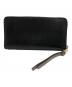 MARC JACOBS (マークジェイコブス) ラウンドファスナー財布 ホワイト×ブラック：6000円