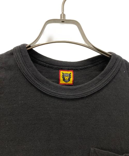 HUMAN MADE（ヒューマンメイド）HUMAN MADE (ヒューマンメイド) ポケットTシャツ ブラック サイズ:Mの古着・服飾アイテム