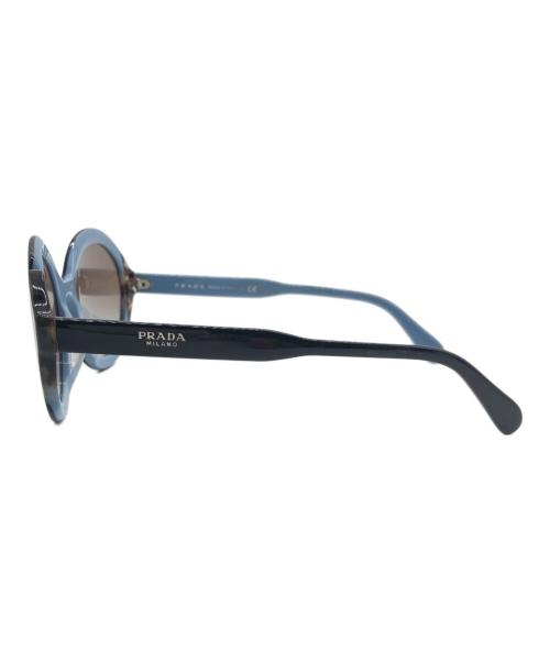 PRADA（プラダ）PRADA (プラダ) サングラス ブラック×ブルー サイズ:53□22の古着・服飾アイテム
