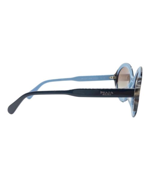 PRADA（プラダ）PRADA (プラダ) サングラス ブラック×ブルー サイズ:53□22の古着・服飾アイテム