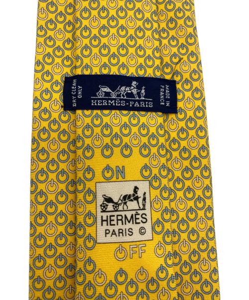 HERMES（エルメス）HERMES (エルメス) シルクネクタイ イエロー サイズ:表記なしの古着・服飾アイテム