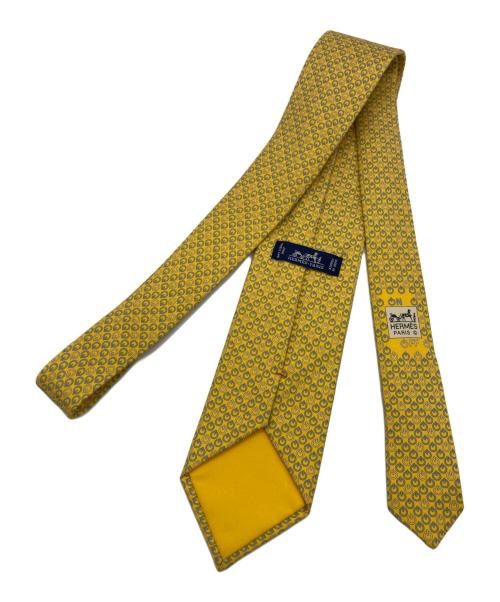 HERMES（エルメス）HERMES (エルメス) シルクネクタイ イエロー サイズ:表記なしの古着・服飾アイテム