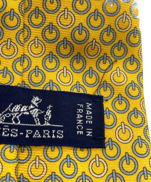 HERMES（エルメス）HERMES (エルメス) シルクネクタイ イエロー サイズ:表記なしの古着・服飾アイテム
