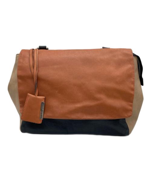 GIANNI CHIARINI（ジャンニ キアリーニ）GIANNI CHIARINI (ジャンニ キアリーニ) ショルダートートバッグ ベージュ×ブラウン×ブラックの古着・服飾アイテム