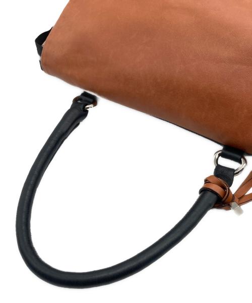 GIANNI CHIARINI（ジャンニ キアリーニ）GIANNI CHIARINI (ジャンニ キアリーニ) ショルダートートバッグ ベージュ×ブラウン×ブラックの古着・服飾アイテム