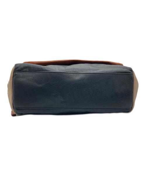 GIANNI CHIARINI（ジャンニ キアリーニ）GIANNI CHIARINI (ジャンニ キアリーニ) ショルダートートバッグ ベージュ×ブラウン×ブラックの古着・服飾アイテム