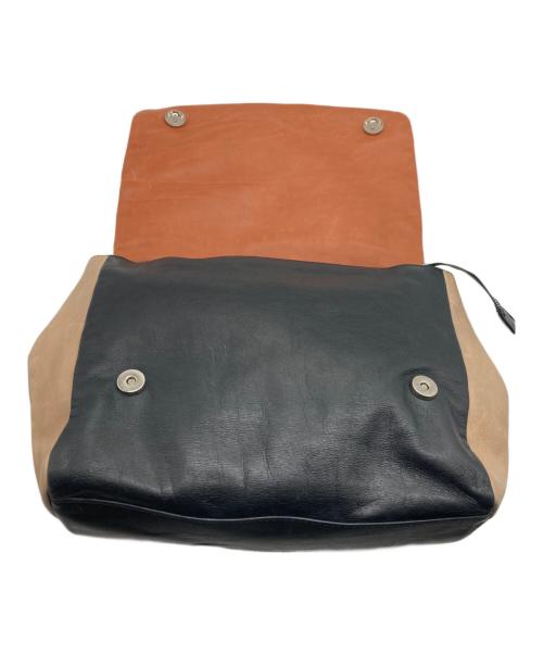 GIANNI CHIARINI（ジャンニ キアリーニ）GIANNI CHIARINI (ジャンニ キアリーニ) ショルダートートバッグ ベージュ×ブラウン×ブラックの古着・服飾アイテム