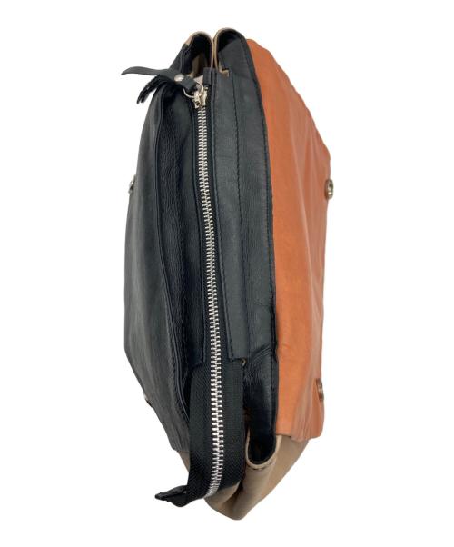 GIANNI CHIARINI（ジャンニ キアリーニ）GIANNI CHIARINI (ジャンニ キアリーニ) ショルダートートバッグ ベージュ×ブラウン×ブラックの古着・服飾アイテム