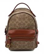 COACHコーチ）の古着「リュック」｜ベージュ×ブラウン