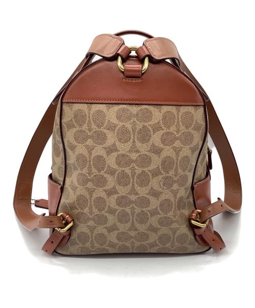 COACH（コーチ）COACH (コーチ) リュック ベージュ×ブラウンの古着・服飾アイテム