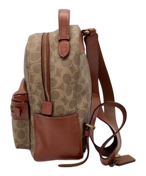 COACH（コーチ）COACH (コーチ) リュック ベージュ×ブラウンの古着・服飾アイテム