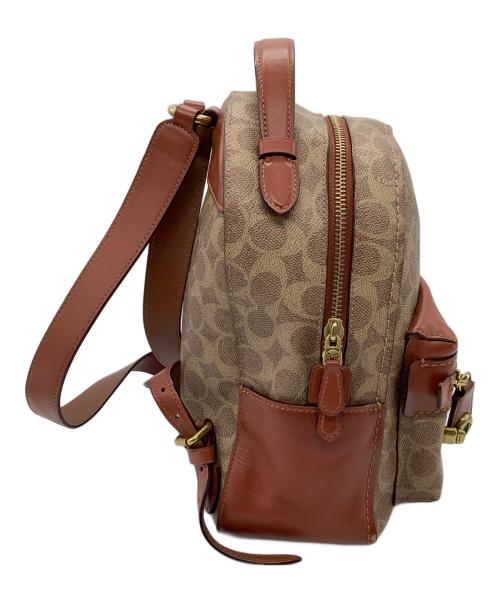 COACH（コーチ）COACH (コーチ) リュック ベージュ×ブラウンの古着・服飾アイテム