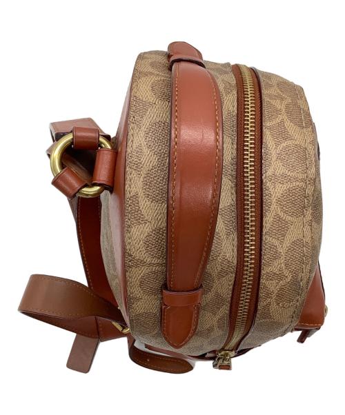COACH（コーチ）COACH (コーチ) リュック ベージュ×ブラウンの古着・服飾アイテム
