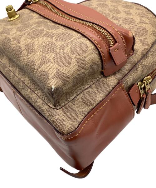 COACH（コーチ）COACH (コーチ) リュック ベージュ×ブラウンの古着・服飾アイテム