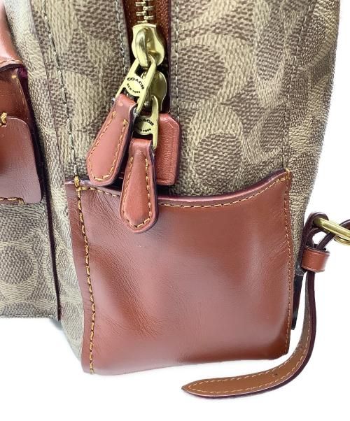 COACH（コーチ）COACH (コーチ) リュック ベージュ×ブラウンの古着・服飾アイテム