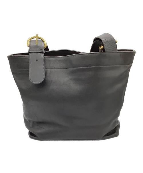 COACH（コーチ）COACH (コーチ) レザートートバッグ ブラックの古着・服飾アイテム