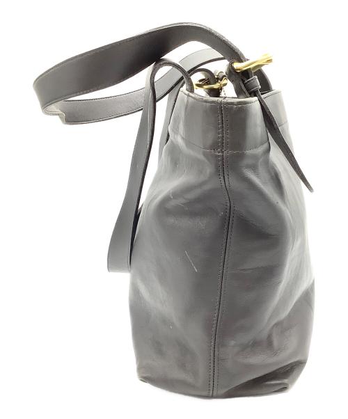 COACH（コーチ）COACH (コーチ) レザートートバッグ ブラックの古着・服飾アイテム