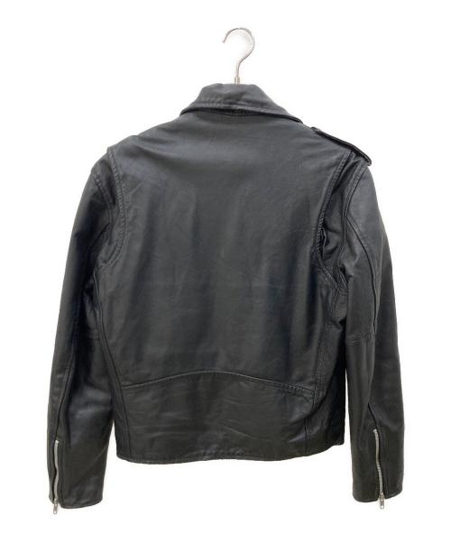 HORN WORKS（ホーンワークス）HORN WORKS (ホーンワークス) ダブルライダースジャケット ブラック サイズ:表記なしの古着・服飾アイテム