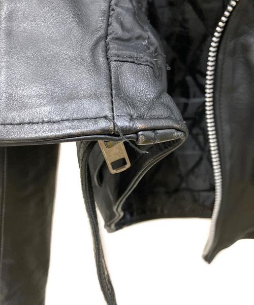 HORN WORKS（ホーンワークス）HORN WORKS (ホーンワークス) ダブルライダースジャケット ブラック サイズ:表記なしの古着・服飾アイテム