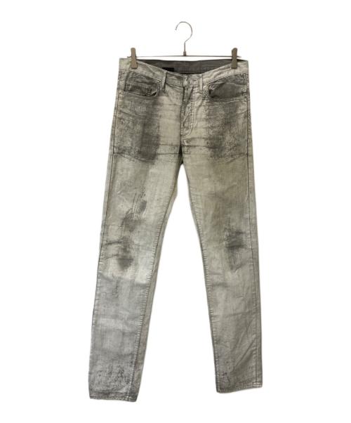 DIOR HOMME（ディオール オム）DIOR HOMME (ディオール オム) ペンキ加工スキニーデニム ホワイト サイズ:32の古着・服飾アイテム