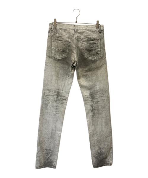 DIOR HOMME（ディオール オム）DIOR HOMME (ディオール オム) ペンキ加工スキニーデニム ホワイト サイズ:32の古着・服飾アイテム