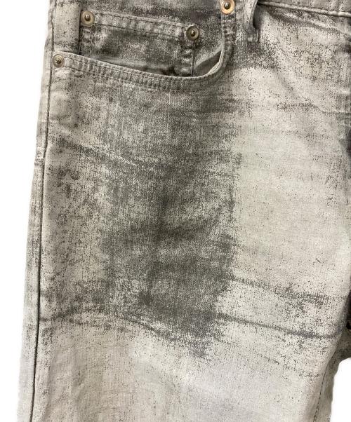 DIOR HOMME（ディオール オム）DIOR HOMME (ディオール オム) ペンキ加工スキニーデニム ホワイト サイズ:32の古着・服飾アイテム