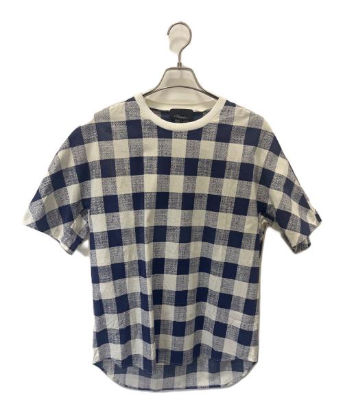 3.1 phillip lim（スリーワンフィリップリム）3.1 phillip lim (スリーワンフィリップリム) チェックシャツ ホワイト×ブルー サイズ:Sサイズの古着・服飾アイテム