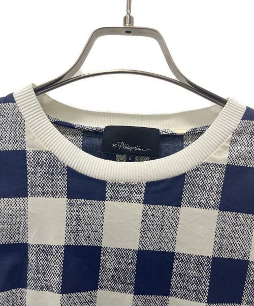3.1 phillip lim（スリーワンフィリップリム）3.1 phillip lim (スリーワンフィリップリム) チェックシャツ ホワイト×ブルー サイズ:Sサイズの古着・服飾アイテム