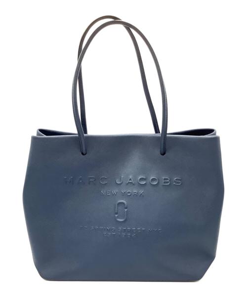 MARC JACOBS（マークジェイコブス）MARC JACOBS (マーク ジェイコブス) ロゴショッパーイーストウエストトートバッグ ブルーの古着・服飾アイテム