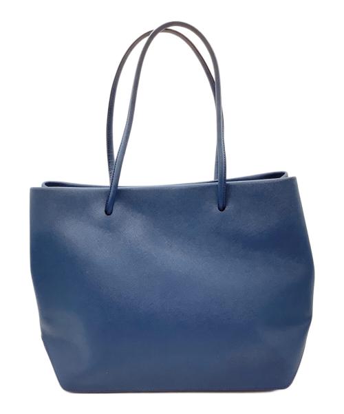 MARC JACOBS（マークジェイコブス）MARC JACOBS (マーク ジェイコブス) ロゴショッパーイーストウエストトートバッグ ブルーの古着・服飾アイテム