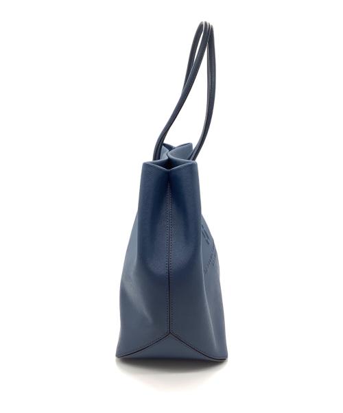 MARC JACOBS（マークジェイコブス）MARC JACOBS (マーク ジェイコブス) ロゴショッパーイーストウエストトートバッグ ブルーの古着・服飾アイテム