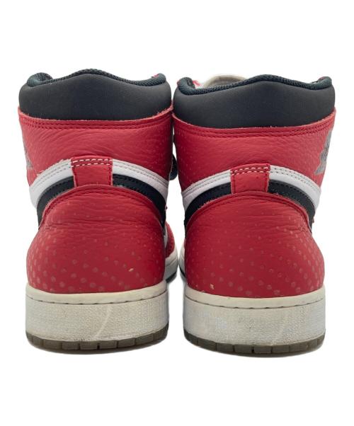NIKE（ナイキ）NIKE (ナイキ) AIR JORDAN 1 RETRO HIGH OG SPIDER-MAN ORIGIN STORY レッド×ブラック サイズ:cm27.5の古着・服飾アイテム