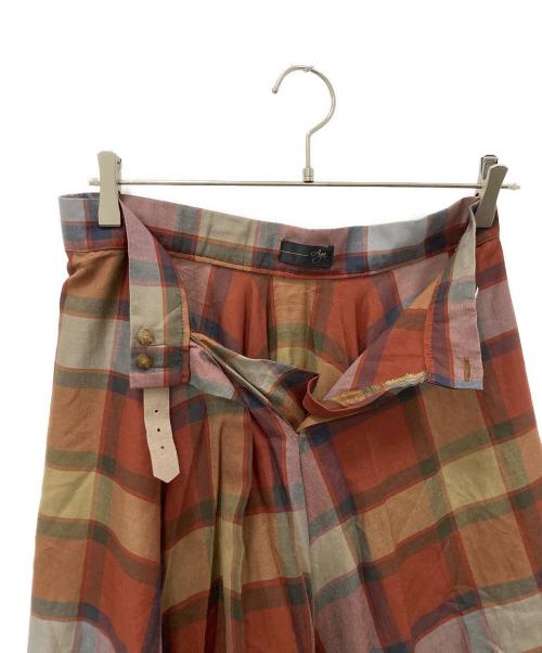 Aga（アーガ）Aga (アーガ) アシンメトリースカート ブラウン サイズ:38 未使用品の古着・服飾アイテム