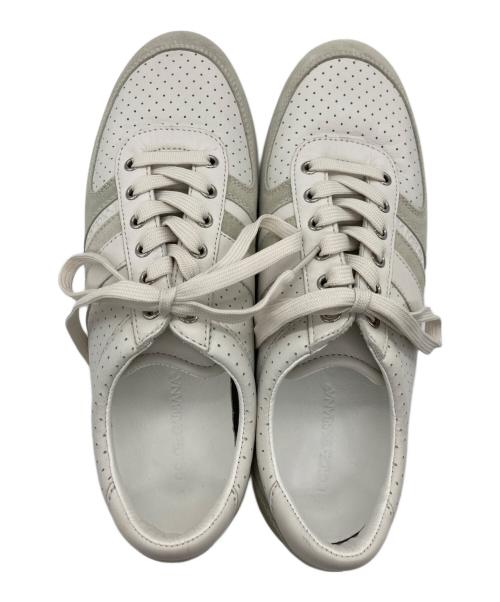 DOLCE & GABBANA（ドルチェ＆ガッバーナ）DOLCE & GABBANA (ドルチェ＆ガッバーナ) ローカットスニーカー ホワイト サイズ:26.5cm(8.5)の古着・服飾アイテム