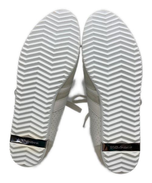 DOLCE & GABBANA（ドルチェ＆ガッバーナ）DOLCE & GABBANA (ドルチェ＆ガッバーナ) ローカットスニーカー ホワイト サイズ:26.5cm(8.5)の古着・服飾アイテム