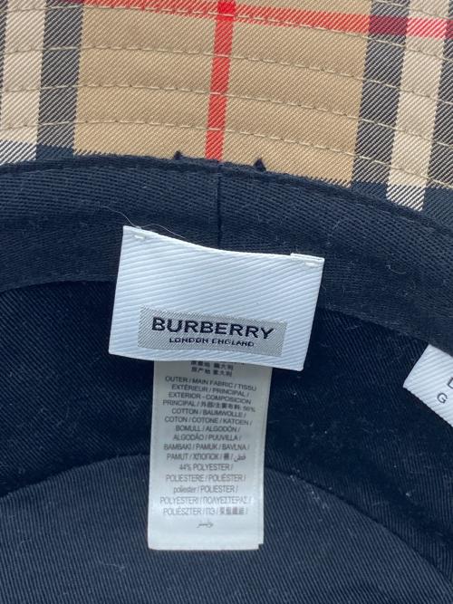 BURBERRY（バーバリー）BURBERRY (バーバリー) バケットハット ベージュ サイズ:Lの古着・服飾アイテム
