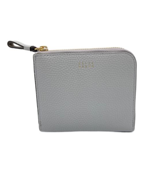 PELLE BORSA（ペレボルサ）PELLE BORSA (ペレボルサ) L字ラウンドファスナー財布 アイスグレーの古着・服飾アイテム