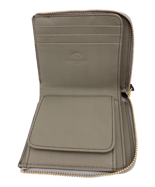 PELLE BORSA（ペレボルサ）PELLE BORSA (ペレボルサ) L字ラウンドファスナー財布 アイスグレーの古着・服飾アイテム