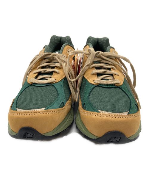 NEW BALANCE（ニューバランス）NEW BALANCE (ニューバランス) スニーカー キャメル×グリーン サイズ:27cmの古着・服飾アイテム