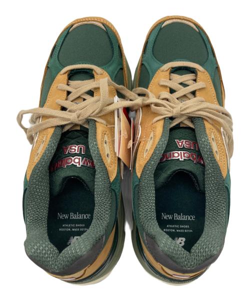 NEW BALANCE（ニューバランス）NEW BALANCE (ニューバランス) スニーカー キャメル×グリーン サイズ:27cmの古着・服飾アイテム