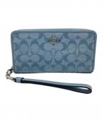 COACHコーチ）の古着「長財布」｜ブルー