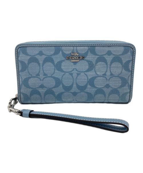 COACH（コーチ）COACH (コーチ) 長財布 ブルーの古着・服飾アイテム