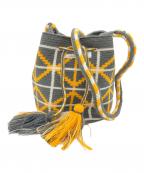 Wayuulaワユーラ）の古着「ショルダーバッグ」｜グレー×イエロー