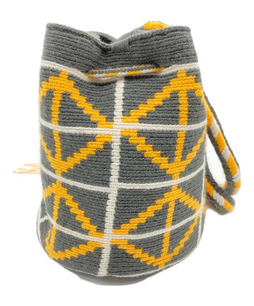 Wayuula（ワユーラ）Wayuula (ワユーラ) ショルダーバッグ グレー×イエローの古着・服飾アイテム