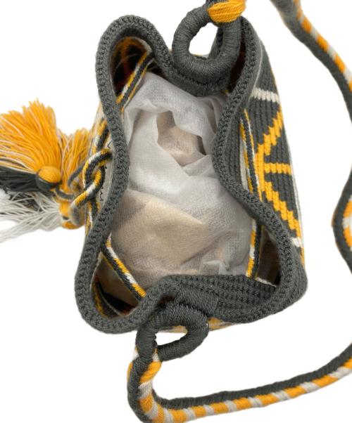 Wayuula（ワユーラ）Wayuula (ワユーラ) ショルダーバッグ グレー×イエローの古着・服飾アイテム