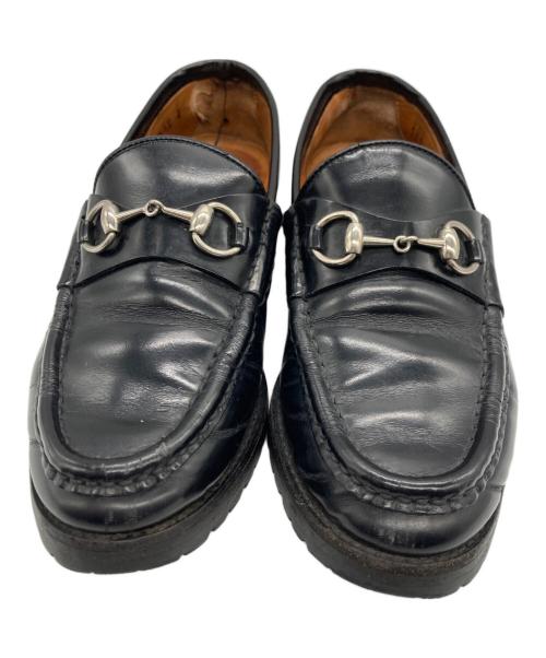 GUCCI（グッチ）GUCCI (グッチ) ビットローファー ブラック サイズ:4 1/2の古着・服飾アイテム