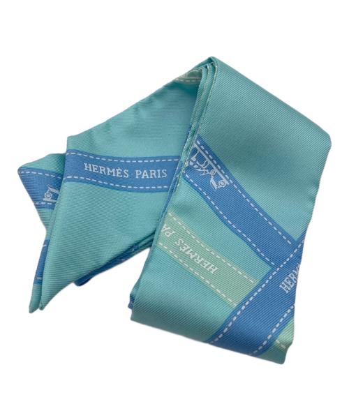 HERMES（エルメス）HERMES (エルメス) ツイリースカーフ ブルーの古着・服飾アイテム