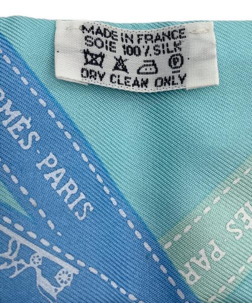 HERMES（エルメス）HERMES (エルメス) ツイリースカーフ ブルーの古着・服飾アイテム